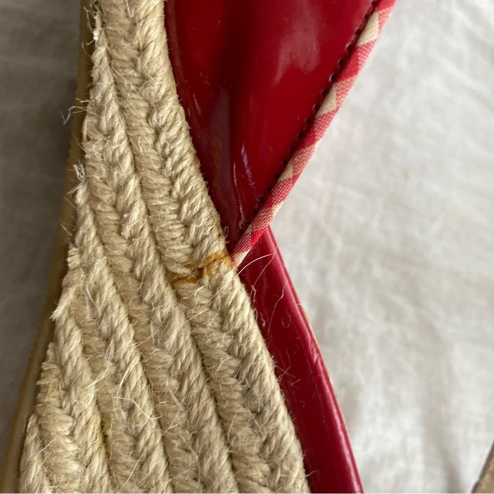 Anthropologie Pink Studio Patent Leather Wedges - Picture 5 of 9